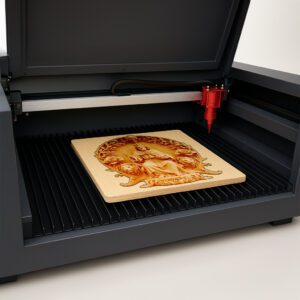 3D Laser Engraving Pattern, Jesus on Throne, Religious