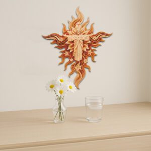 Laser Engraving Design, 3D Illusion Jesus on Cross