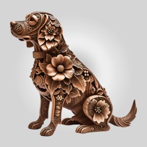 3D Beagle Illusion Laser Engraving File, Layered Dog