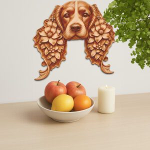 3D Illusion Cocker Spaniel Laser Engraving File, Layered
