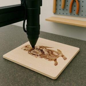 3D Illusion Cyborg Prairie Dog Laser Design, Futuristic