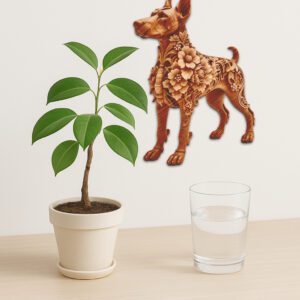 3D Illusion Doberman Laser Engraving File, Digital Dog