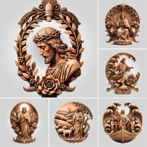 3D Illusion Jesus Wall Art File, Christian Religious