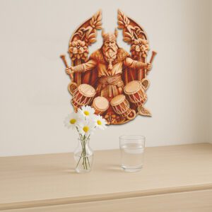 3D Illusion Laser Engraving File, Viking Soldier Dance,