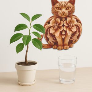 3D Laser Engraved Birman Cat File, Digital Pet