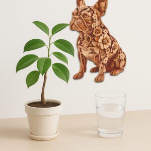 French Bulldog 3D Illusion Laser Engraving File, Digital