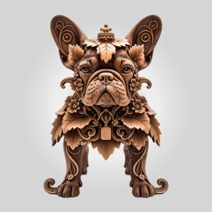 French Bulldog 3D Illusion Laser Engraving File, DIY