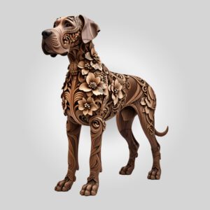 Great Dane 3D Illusion Laser Engraving File, Unique