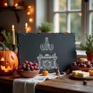 Halloween Bone Chandelier Engraving File, Gothic Kitchen Decor,