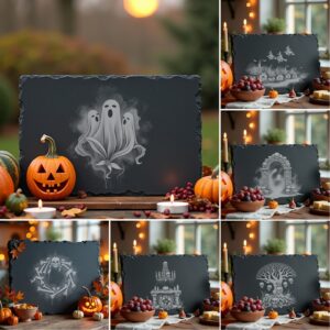 Halloween Laser Engraving File Bundle, Spooky Charcuterie Board,