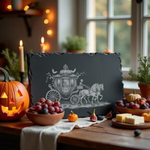 Halloween Laser Engraving File for Gothic Pumpkin Charcuterie