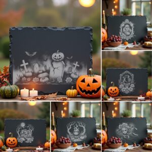 Halloween Laser Engraving File for Slate Cheese Boards,