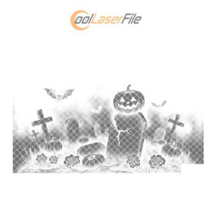 Halloween Laser Engraving File, Jack O Lantern Slate