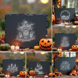 Halloween Laser Engraving File, Spooky Charcuterie Cheese Board