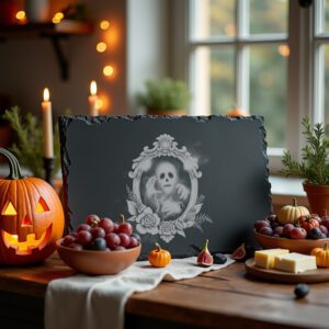 Haunted Mirror Portal Laser Engraving File for Slate