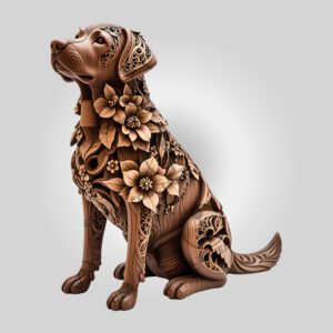 Labrador Retriever 3D Illusion Laser Engraving File, Dog