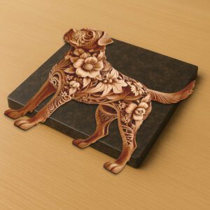 Rottweiler 3D Illusion Laser Engraving File, Dog Art