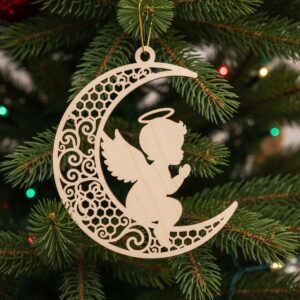 Angel Ornament Laser Design Bundle, 6 Christmas Styles