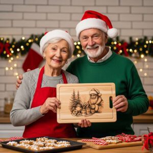 Christmas Charcuterie Board Laser Engraving File, Santa Hot