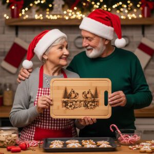 Christmas Laser Engraving File for Charcuterie Board, Cardinal