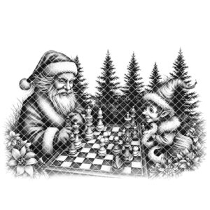 Christmas Laser Engraving File for Charcuterie Board, Santa