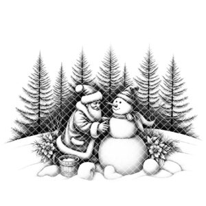 Christmas Laser Engraving File for Charcuterie Board, Santa