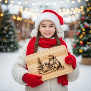 Christmas Laser Engraving File for Santa Cake Design,