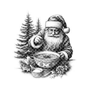 Christmas Laser Engraving File, Santa Charcuterie Board, Kitchen