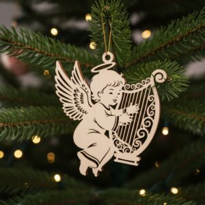Christmas Ornament File, Baby Angel Bundle, 6 Unique