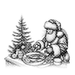 Santa Charcuterie Board Laser Engraving File, Funny Christmas