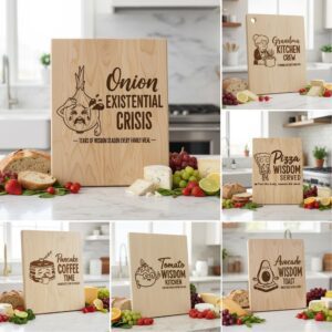 Charcuterie Board Engraving Bundle, 21 Funny Kitchen Sayings, Food Pun Designs